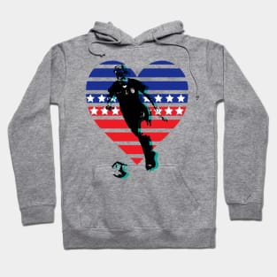 Cool USA Soccer  Womens Hoodie